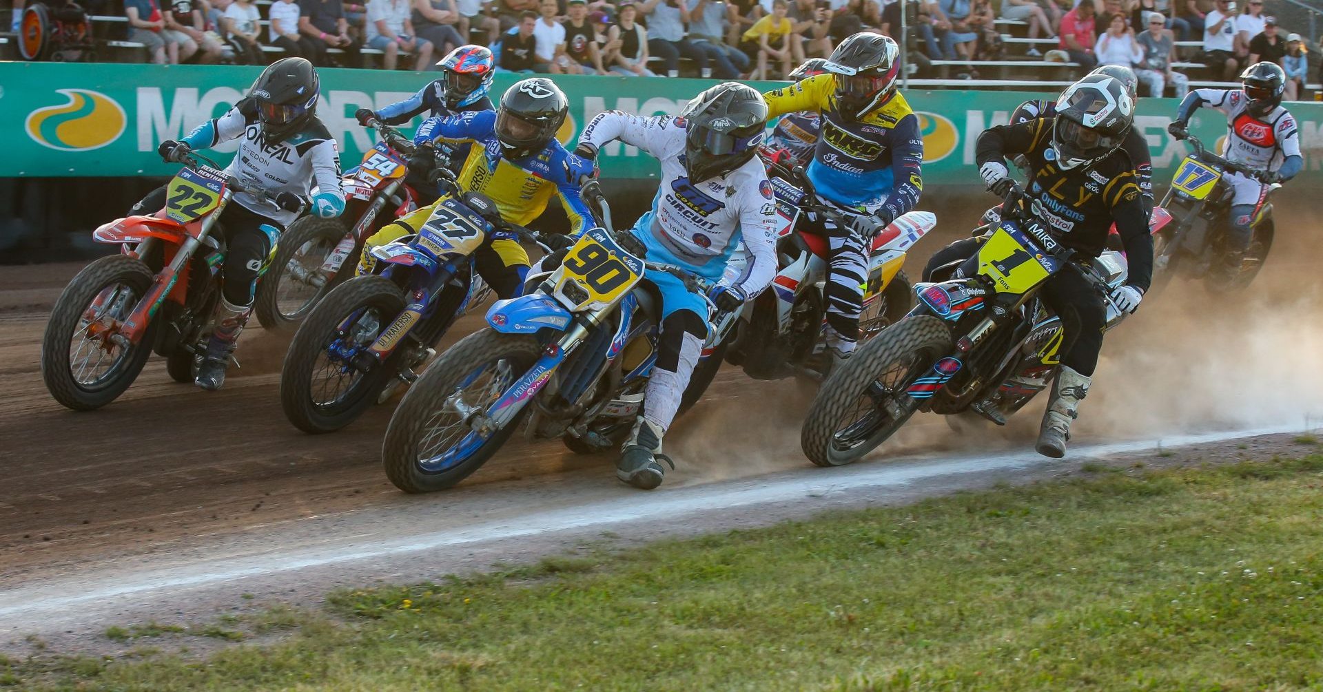 2025 FIM Flat Track World Championship in Meißen, Germany. Photo credit: Jesper Veldhuizen.