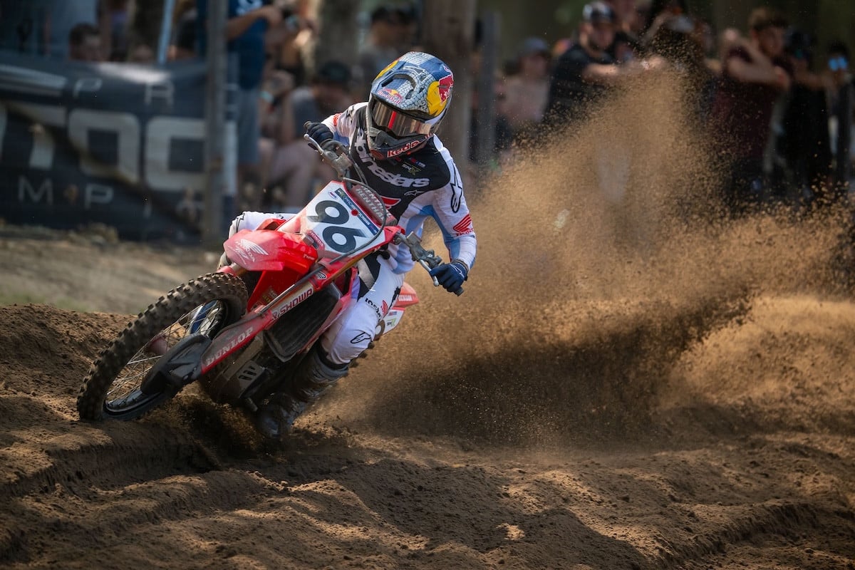 Hunter Lawrence went 2-2 for the second race in-a-row and hasback-to-back runner-up finishes. Photo Credit: MX Sports Pro Racing, Inc.