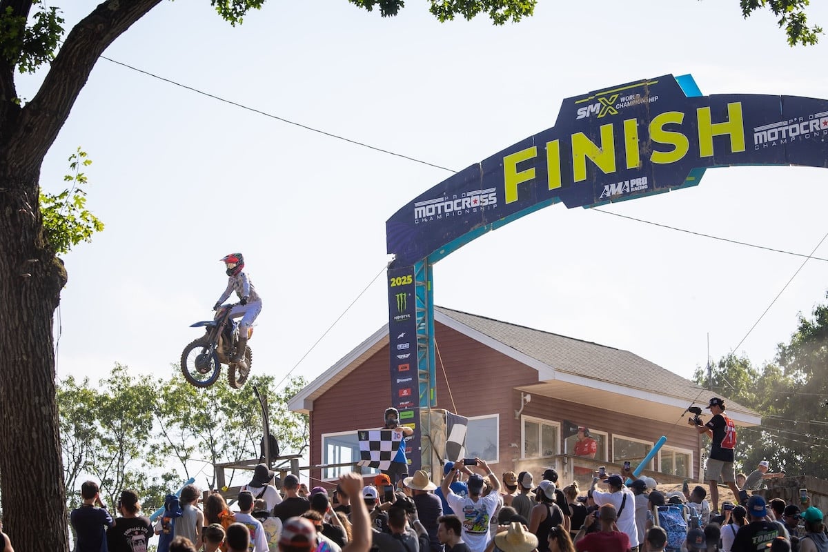 Haiden Deegan enjoyed a perfect afternoon earning fastest qualifier, both holeshots, and leading every lap in his fourth 1-1 sweep of the season. Photo Credit: MX Sports Pro Racing, Inc.