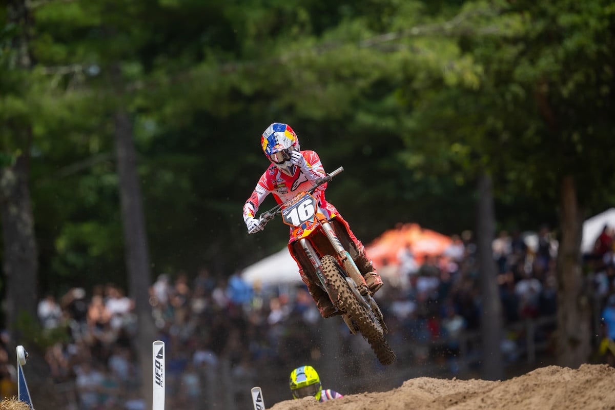 Tom Vialle showed resiliency in his second straight runner-up effort.Photo Credit: MX Sports Pro Racing, Inc.