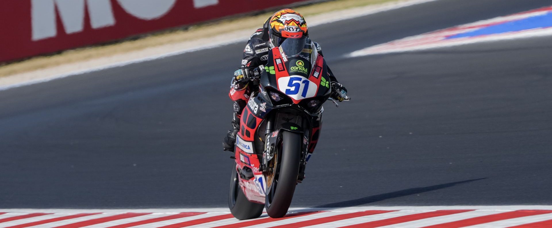 Jaume Masia in pole position at Misano, in Italy. Photo courtesy Dorna.