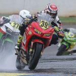 Yandel Medina (39) on his way to winning a MotoAmerica Junior Cup race at Road Atlanta in 2024. Photo by BJN.