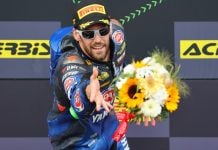 Italian rider Manzi, who currently leads the WorldSSP title fight, will race in WorldSBK next year with the GRT Yamaha squad. Photo courtesy Dorna.
