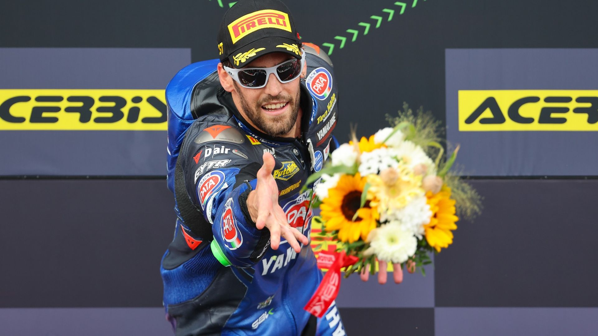 Italian rider Manzi, who currently leads the WorldSSP title fight, will race in WorldSBK next year with the GRT Yamaha squad. Photo courtesy Dorna.
