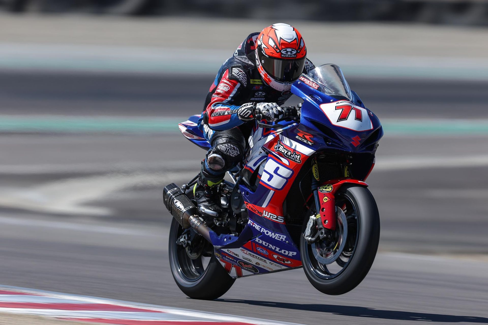 Torin Collins (71) at Laguna Seca. Photo courtesy Altus Motorsports.