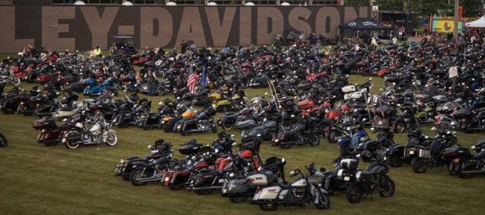 H-D Homecoming festival -day 1. Photo courtesy Harley Davidson.