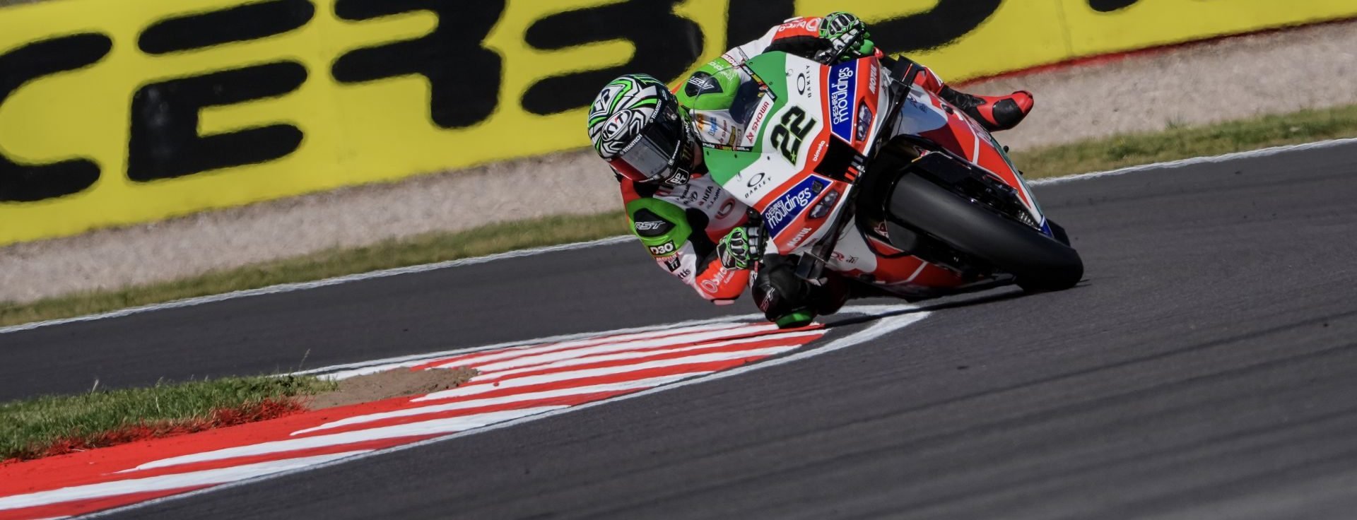 Home hero, Alex Lowes was fastest this morning during FP1 at Donington Park. Photo courtesy Dorna.