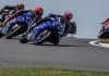 WorldSSP Race 1 with Lucas Mahias (94), Can once (61). Photo courtesy Dorna.