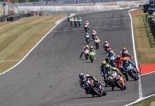 WSBK Race 1 start. Photo courtesy Dorna.