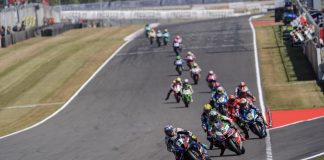 WorldSBK: Race One Results From Donington Park WSBK Race 1 start. Photo courtesy Dorna.