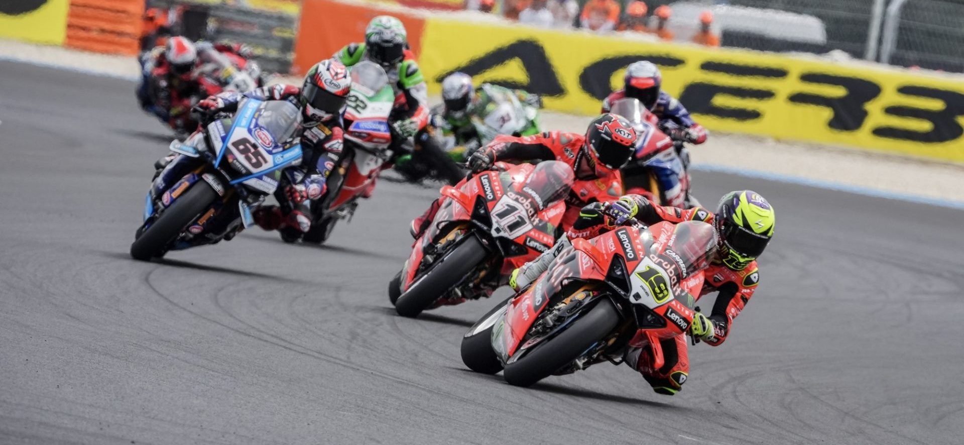 World Superbike race 1 at Balaton Park in Hungary. Photo courtesy Dorna.