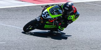 European Talent Cup: Sanchez P12 in Q2 and Matsudaira P12 in Q1 Mikey Lou Sanchez on his AC RACING TEAM A.S.D. Honda at Magny Cours Circuit, in France. Photo credit Danny Vela / Life Be Lucky Photography.