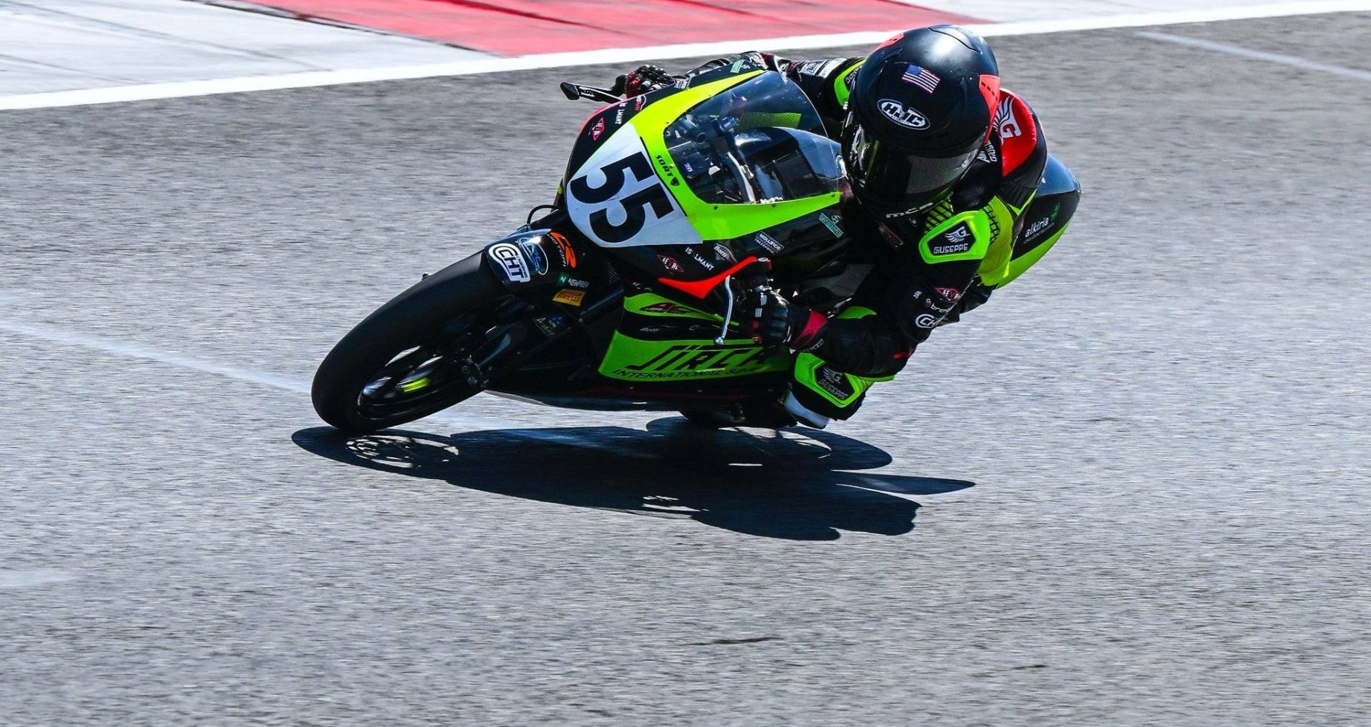 Mikey Lou Sanchez on his AC RACING TEAM A.S.D. Honda at Magny Cours Circuit, in France. Photo credit Danny Vela / Life Be Lucky Photography.