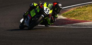 Mikey Lou Sanchez on his AC RACING TEAM A.S.D. Honda at Magny Cours Circuit, in France. Photo credit Danny Vela / Life Be Lucky Photography.
