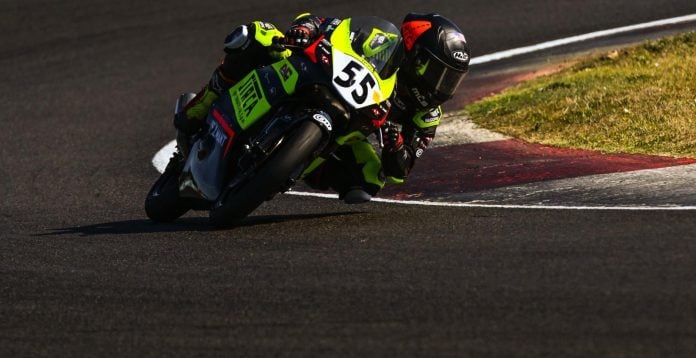 Mikey Lou Sanchez on his AC RACING TEAM A.S.D. Honda at Magny Cours Circuit, in France. Photo credit Danny Vela / Life Be Lucky Photography.