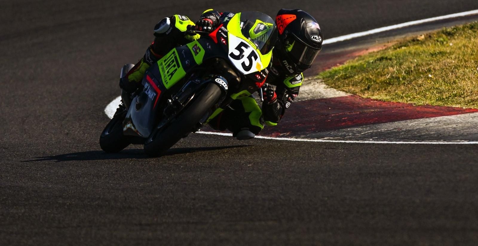 Mikey Lou Sanchez on his AC RACING TEAM A.S.D. Honda at Magny Cours Circuit, in France. Photo courtesy Sanchez Racing.