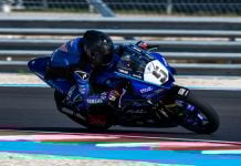 Chris Clark in action on his Yamaha R3 at Balaton Park Circuit. Photo courtesy Chris Clark Racing.