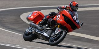 Kyle Wyman sets a new lap record at Laguna Seca. Photo courtesy Dunlop.