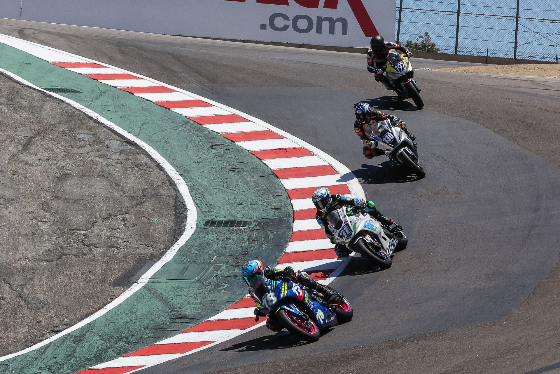 Elisa Gendron Belen (78) at Laguna Seca. Photo Credit: Brian J Nelson.