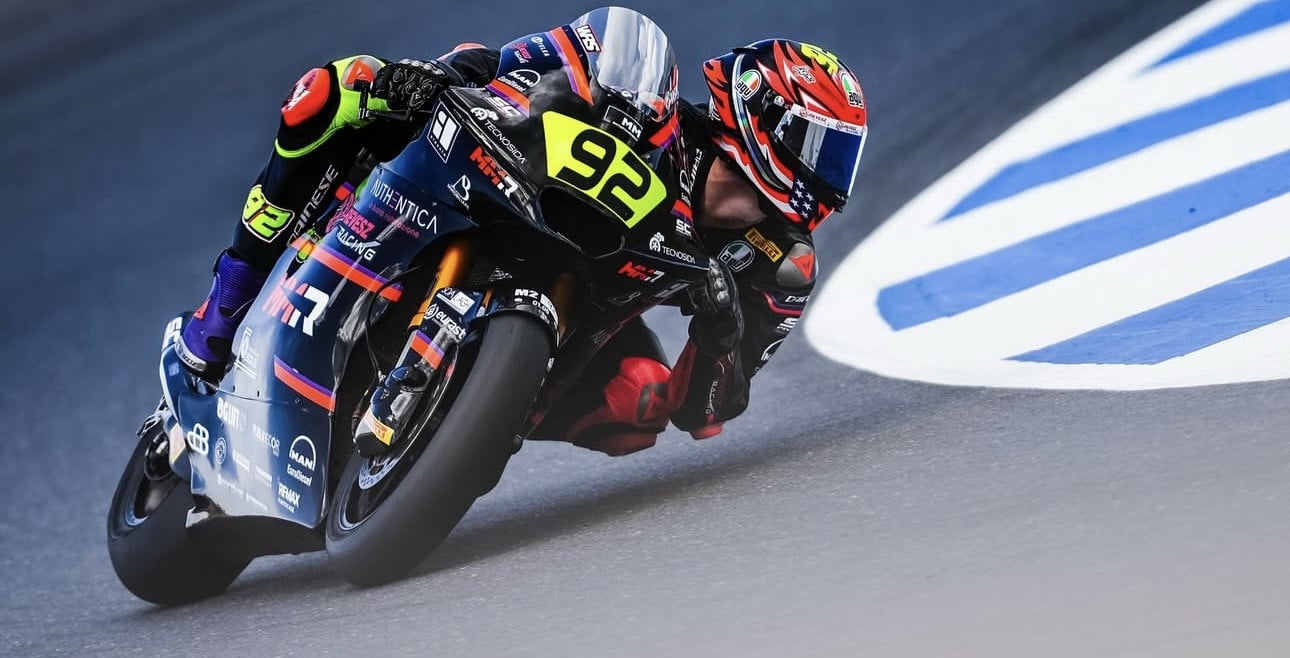 Rossi Moor during the last Moto2 European Championship round at Jerez. Photo courtesy Moor's social media.