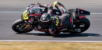 Moto2 European Championship Qualifying: Americans Moor P14, Toth P17 Rossi Moor at Magny-Cours Circuit. Photo courtesy Team MMR.