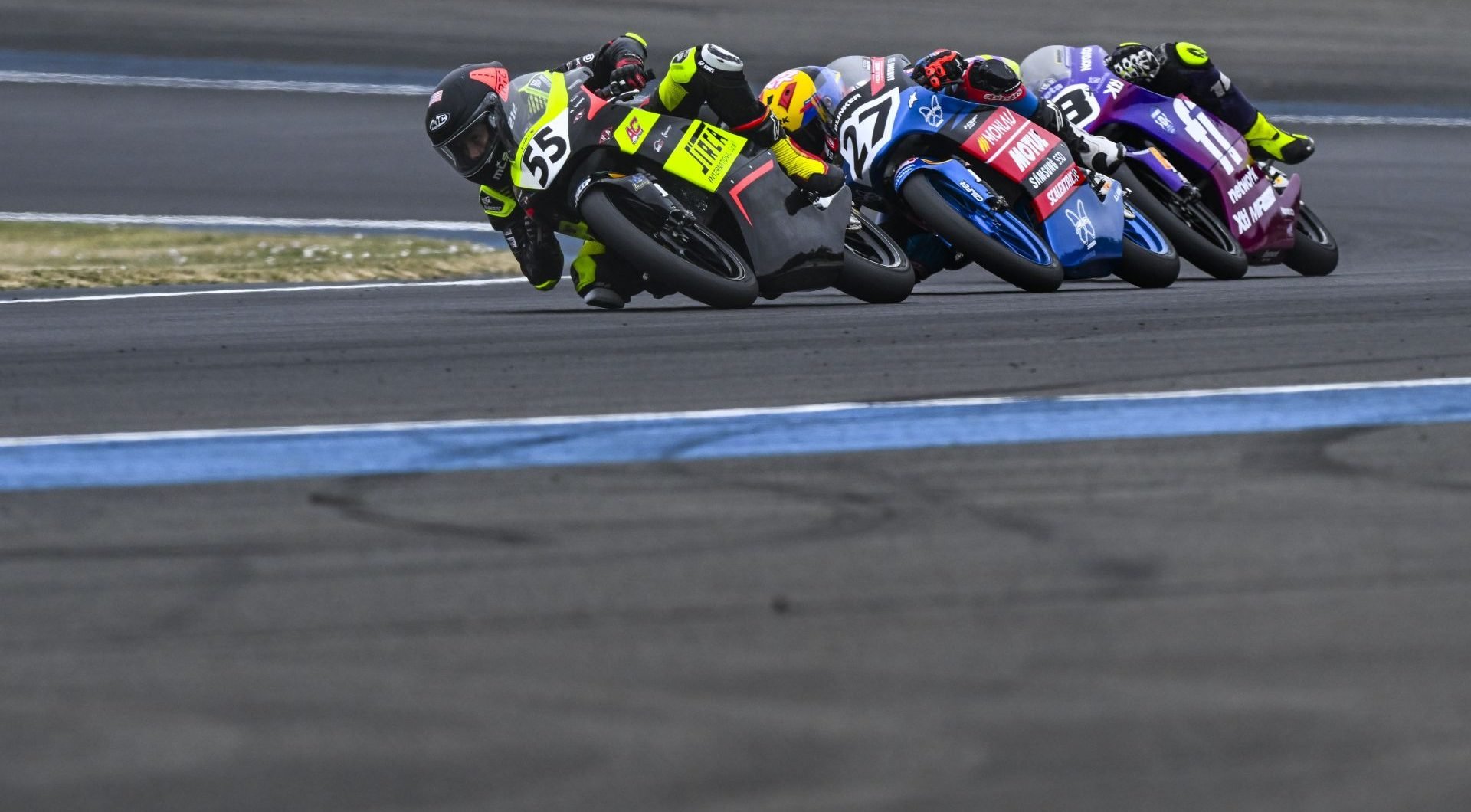 Mikey Lou Sanchez (55( at Magny-Cours Circuit in France. Photo credit Danny Vela / LIFEBELUCKY