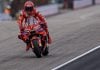 Marc Marquez was fastest this morning in Germany. Photo courtesy Ducati Corse Team.