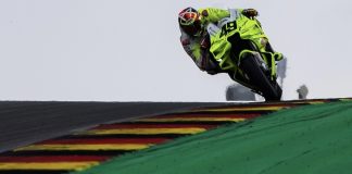 MotoGP : Di Giannantonio Cracks lap record In Germany Fabio Di Giannantonio was fastest this afternoon during the practice session. Photo courtesy VR46 Racing Team.
