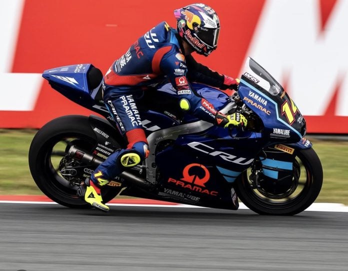 Tony Arbolino during the MotoGP Round at Assen., Photo courtesy BLU CRU Pramac Yamaha.