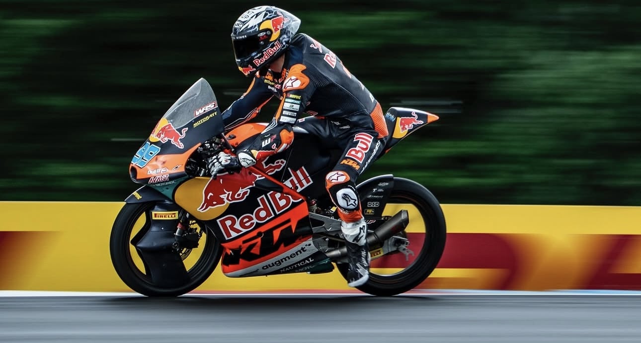 Rueda was fastest this morning during FP2 at Brno. Photo courtesy Red Bull KTM Ajo Team.