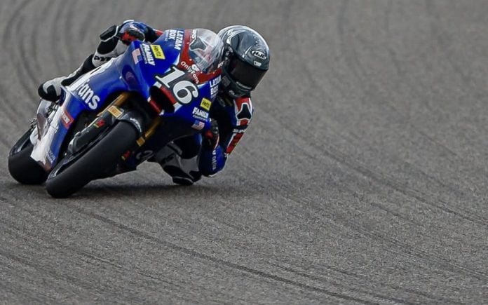 Joe Roberts was fastest this morning during FP2 at Brno. Photo courtesy American Racing Team.