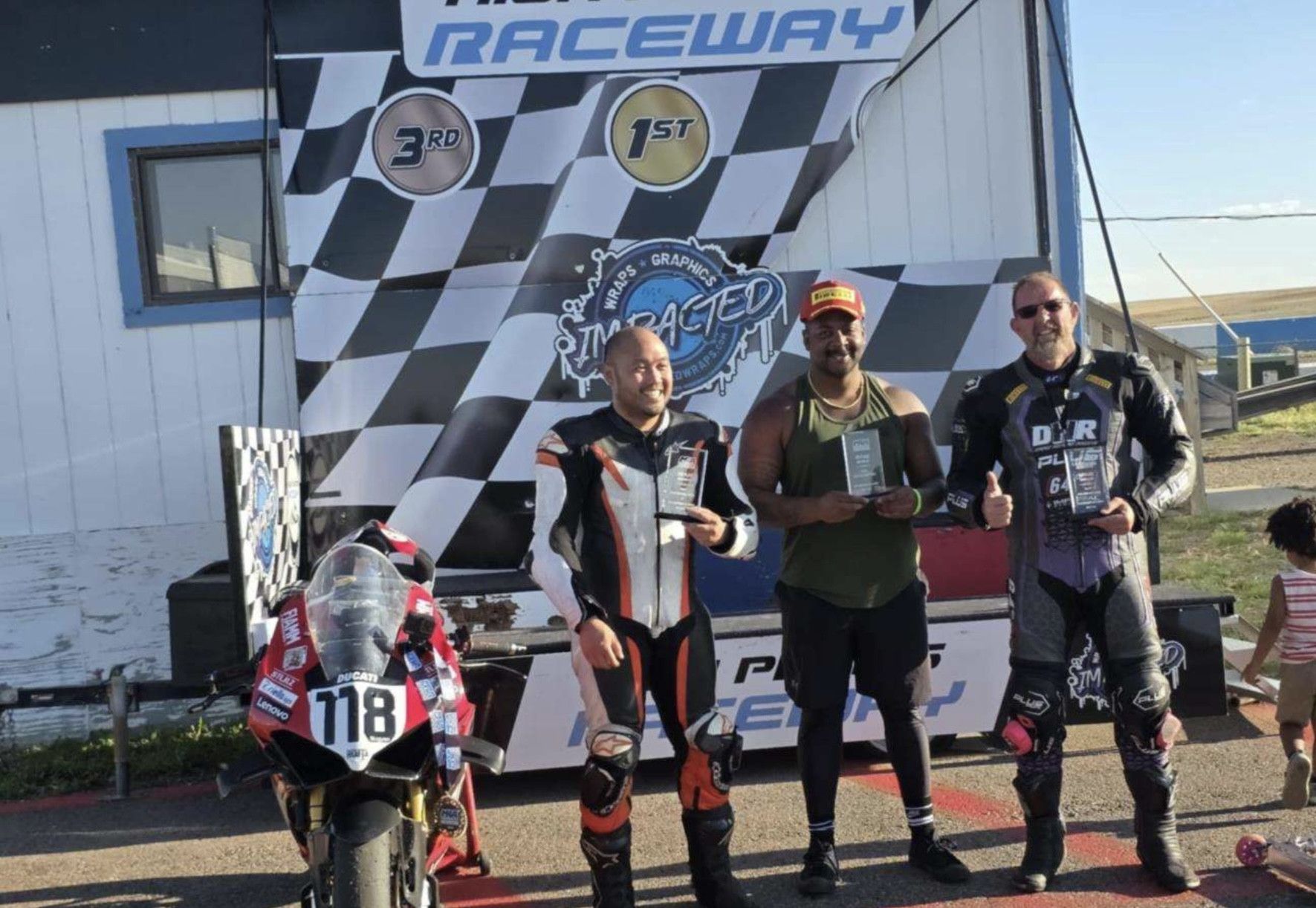 Vinh Nguyen (118), Joseph Boone (99), Robert Brown (41)AMO Podium. Photo by: Chandler Dahl – MRA Rider Rep