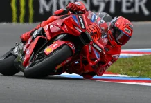 Marc Marquez was fastest this afternoon at Brno. Photo courtesy Dorna.