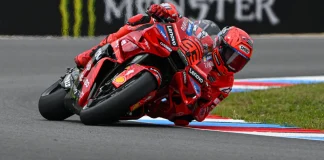 Marc Marquez was fastest this afternoon at Brno. Photo courtesy Dorna.