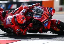 Marc Marquez was fastest this morning during FP2 in Brno. Photo courtesy Dorna.