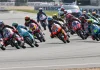 Moto3 race start at Brno. Photo courtesy Dorna.