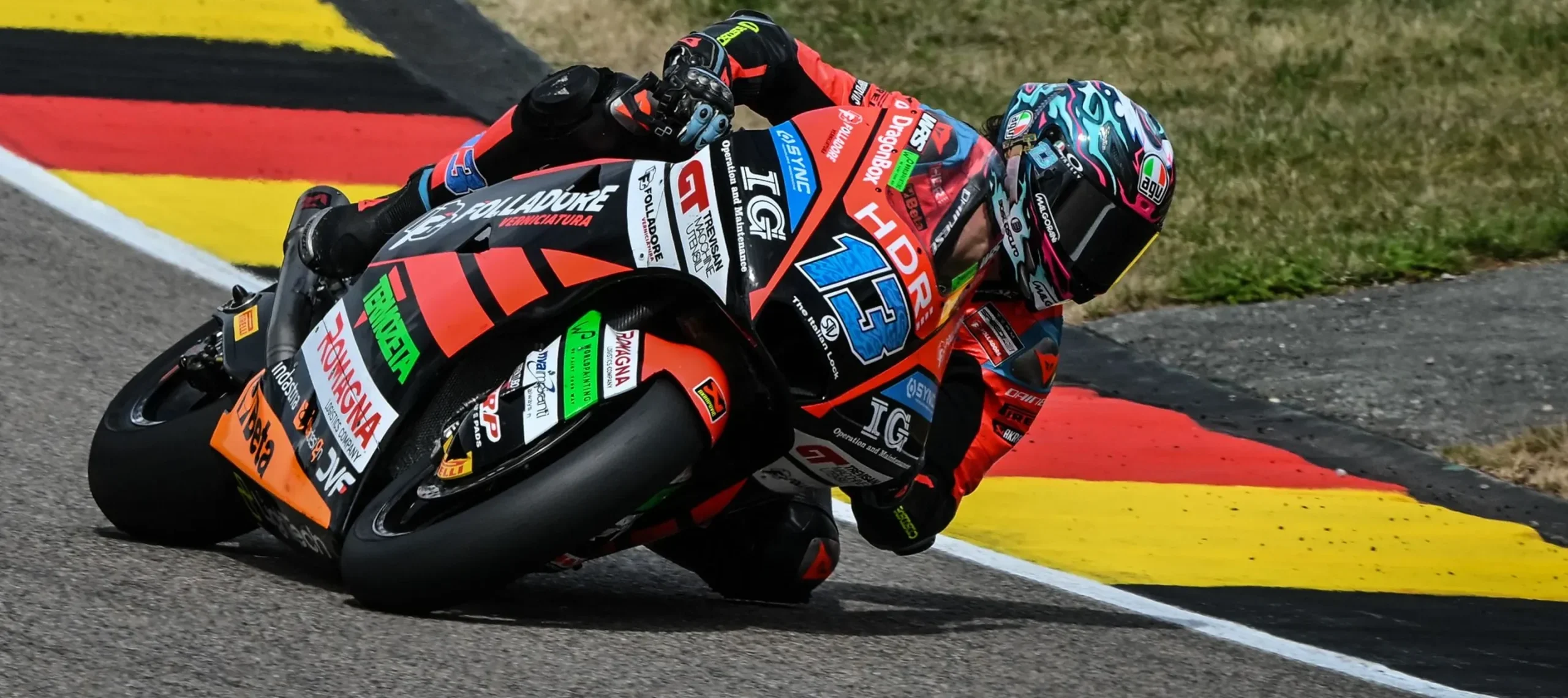 Celestino Vietti was fastest this afternoon in Germany. Photo courtes Dorna.