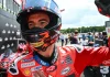 Francesco Bagnaia in Parc fermé after his pole position at Brno. Photo courtesy Dorna.