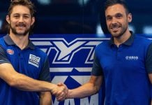 Remy Gardner on the left, and Niccolò Canepa on the right. Photo courtesy GYTR GRT Yamaha WorldSBK Team