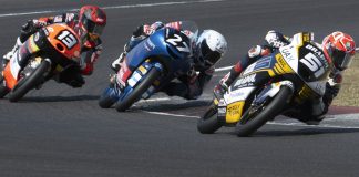 JuniorGP: Poles Decided On Saturday At Magny-Cours Brian Uriarte (51), Rico Salmela (27) and Haki Danish (13) at Magny-Cours Circuit. Photo courtesy FIM JuniorGP.