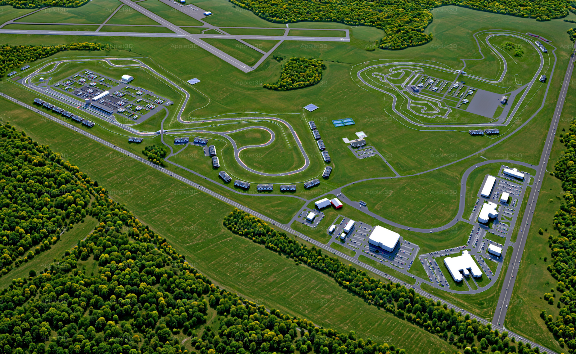 rtist Rendering of New Jersey Motorsports Park in approx. 2035.