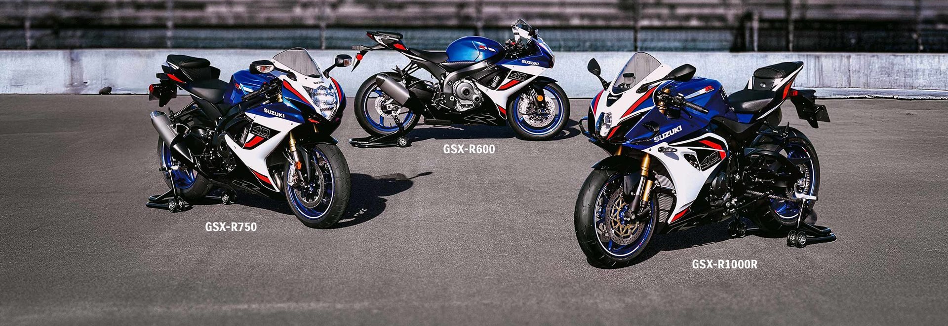 All GSX-R models offered in special 40th Anniversary edition trims