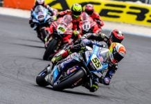 Andrea Locatelli (55), Alvaro Bautista (19), Nicolo Bulega (11) and Jonathan Rea (65). Photo courtesy Dorna.