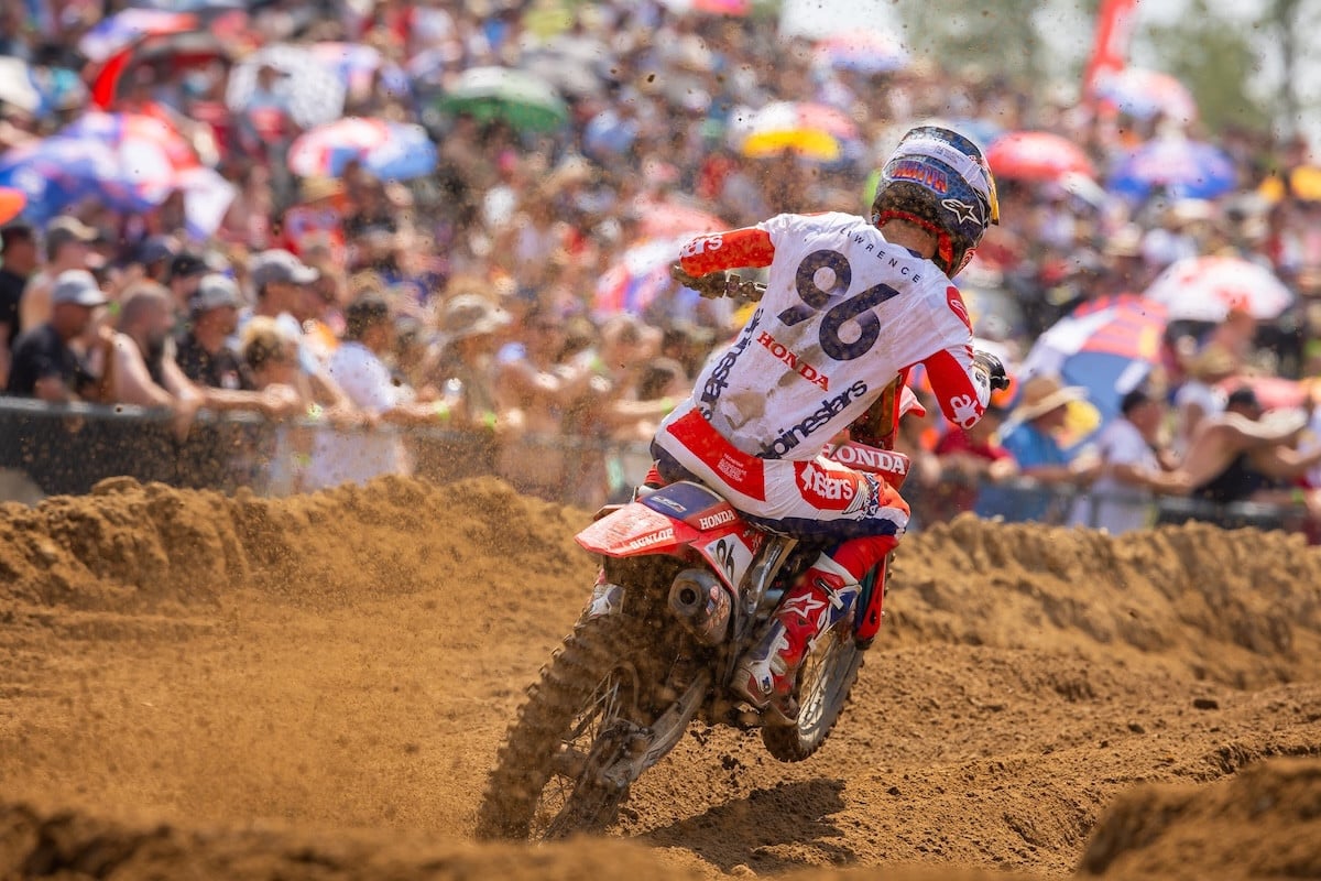 Hunter Lawrence finished in the runner-up spot to give the Lawrence brothers three consecutive 1-2 finishes. Photo Credit: MX Sports Pro Racing, Inc.