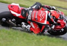 Pro Supersport championship leader Torin Collins (71) will look to add to his lead in his home round next weekend at RAD Torque Raceway. Photo credit Rob O'Brien.