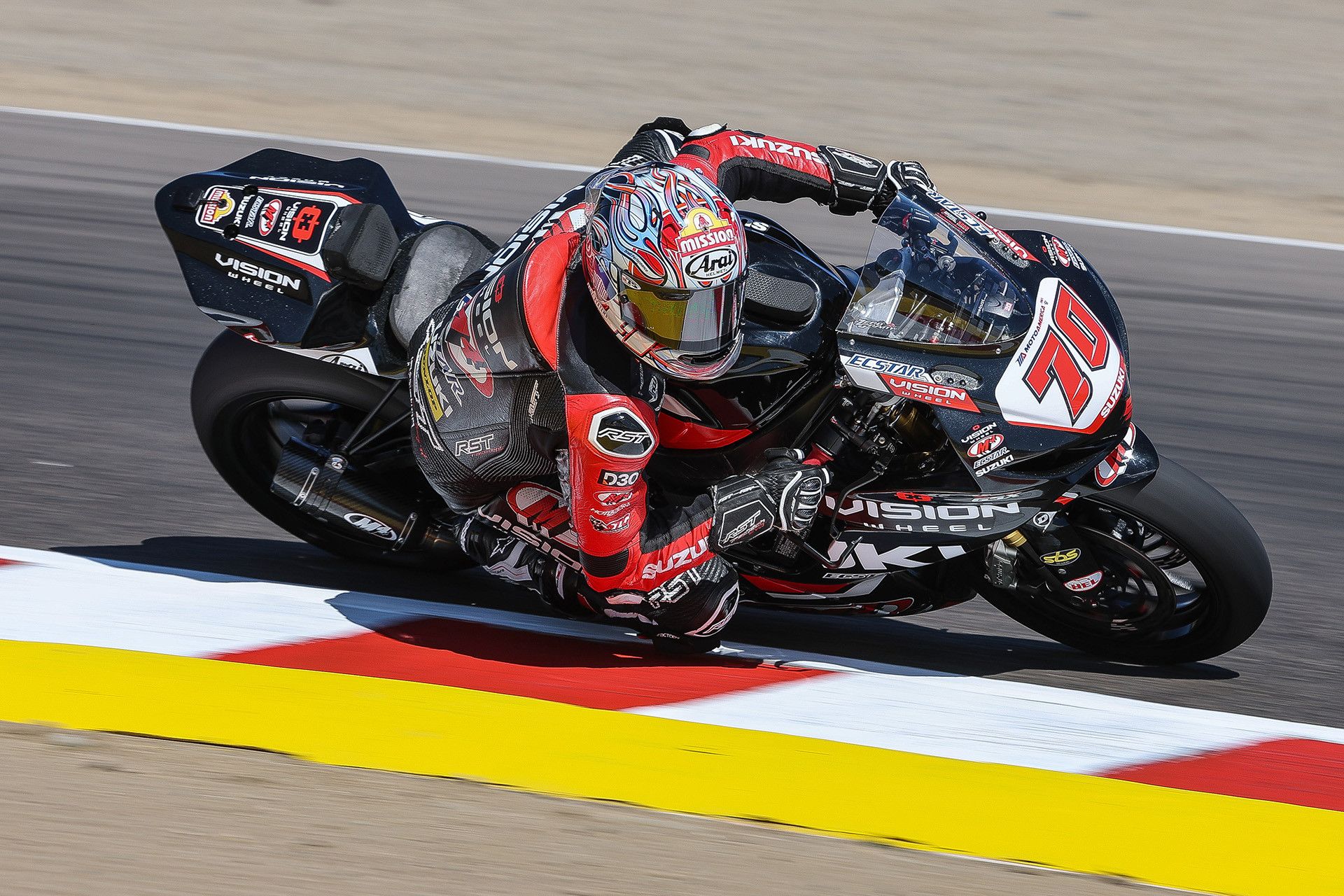 Tyler Scott qualified well but continues to struggle with unlucky race results.Photo courtesy Suzuki Motor USA.