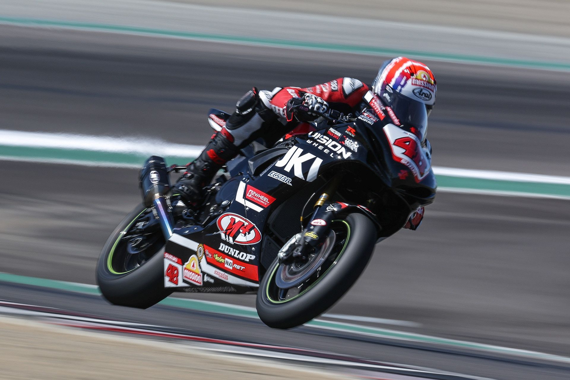 Max VanDenBrouck earned a good Supersport qualifying position but when the race started he struggled to find pace. Photo courtesy Suzuki Motor USA.