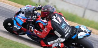 Sam Guérin (2) secured pole position for the round three triple-header Superbike weekend at RAD Torque Raceway after setting a new lap record during Friday's qualifying session. Photo credit : Rob O'Brien / courtesy CSBK.