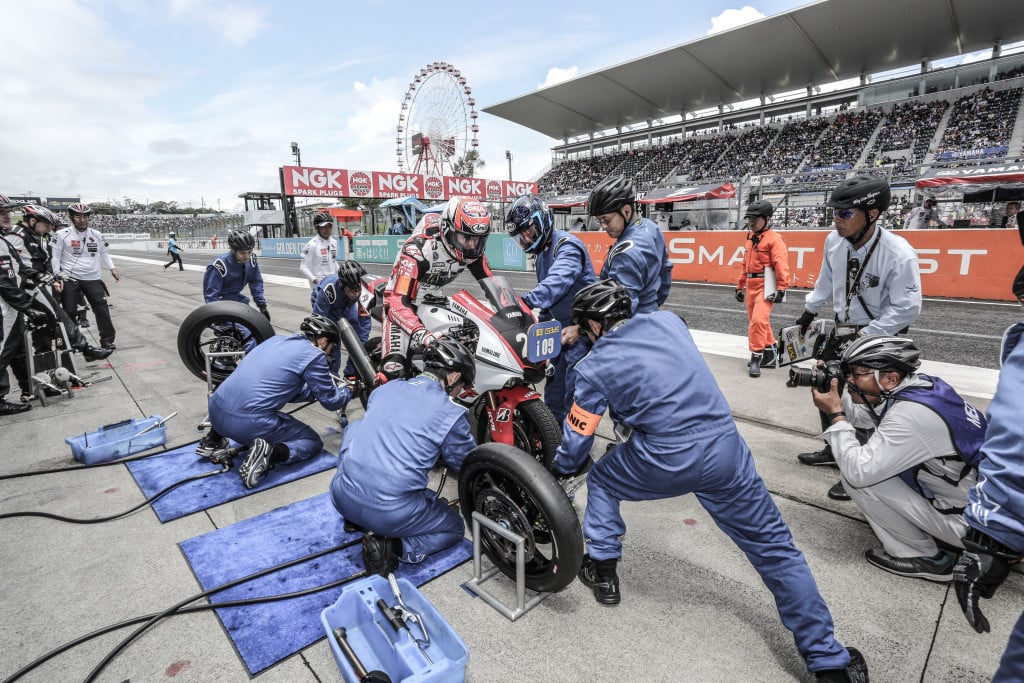 Van der Mark was part of the winning Yamaha Factory Racing Team at Suzuka in 2018. Photo courtesy EWC.