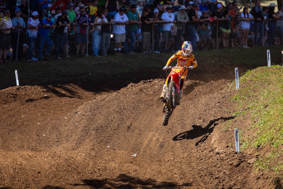 Jett Lawrence failed to win for just the second time in his career, finishing second. Photo Credit: MX Sports Pro Racing, Inc.